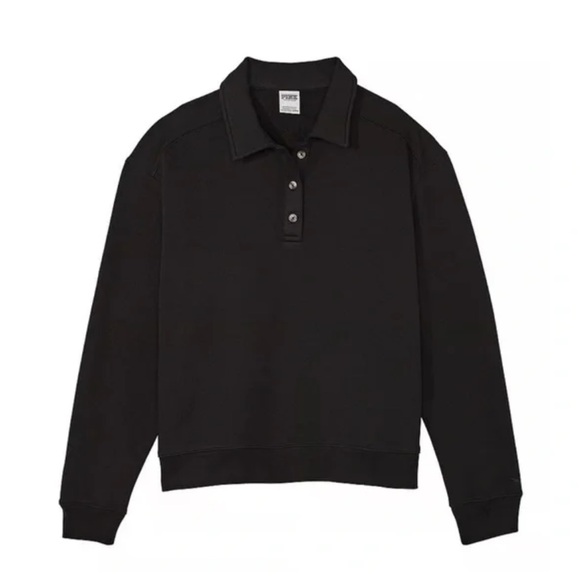 Victoria Secret PINK Polo Sweatshirt Size Small - Picture 2 of 9